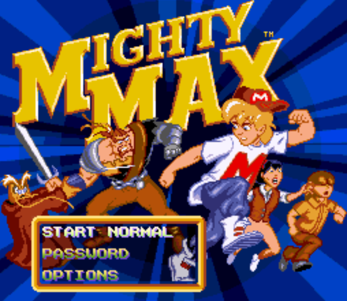 Mighty Max Title Screen